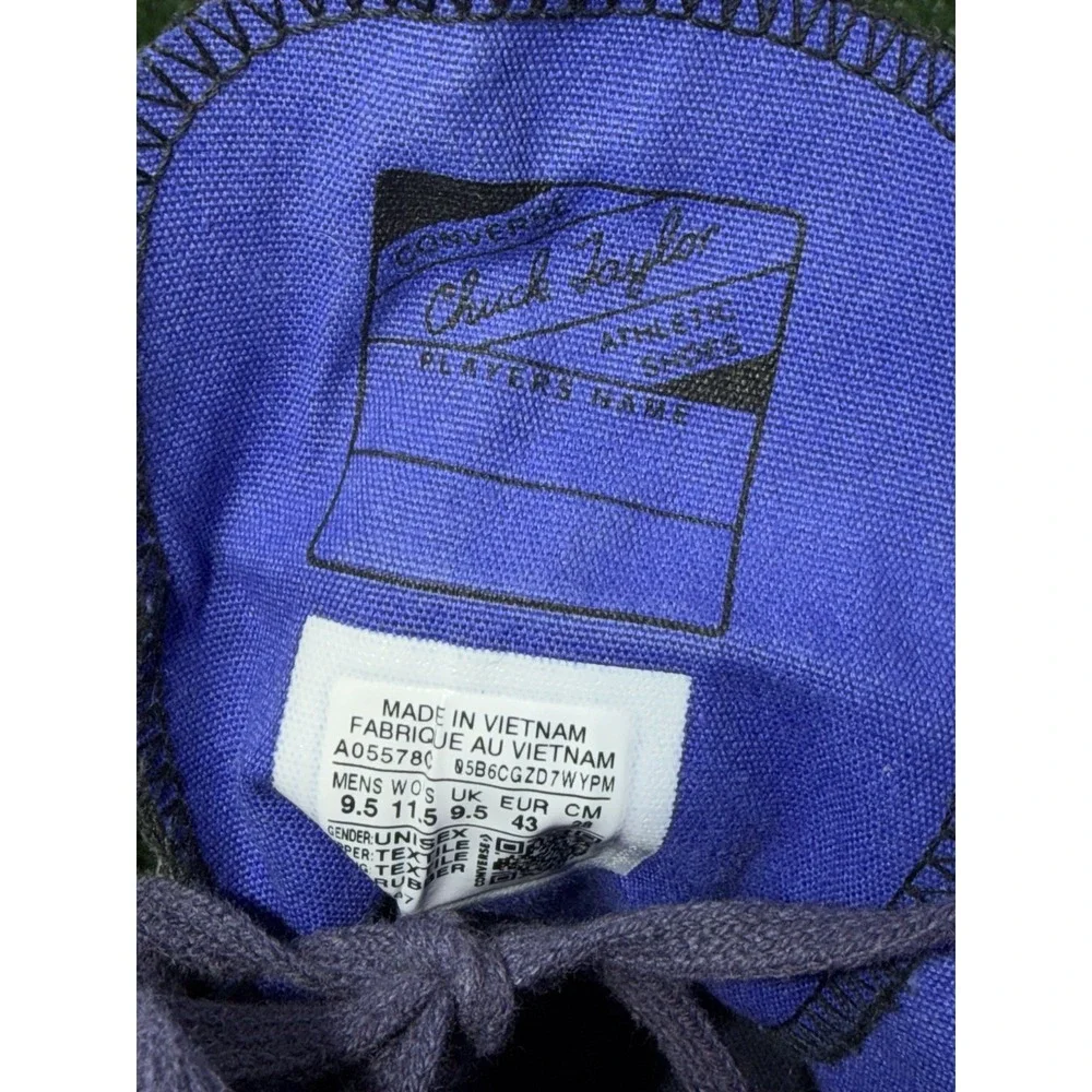 Converse Chuck 70 Men 9.5 Women 11.5 Blue Black Cordura Comfort Sneakers A05578C - Picture 10 of 11